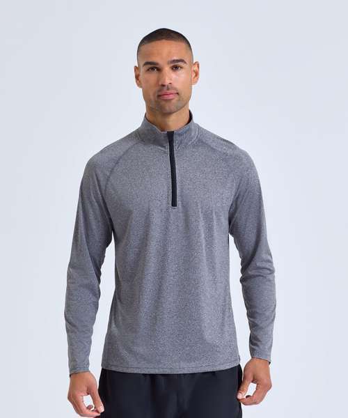 Men's TriDri® long sleeve performance ¼ zip top